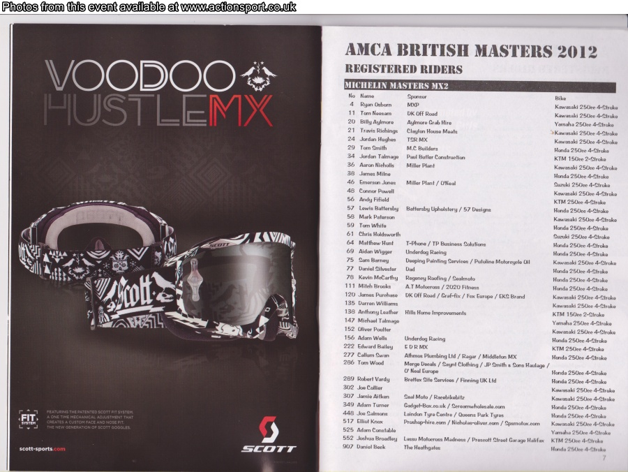 Event programme page